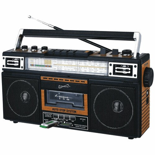 Supersonic Sc-3201tbtwod Bt Retro Radio Cass Wood - Supersonic Sc-3201tbtwod Bt Retro Radio Cass Wood - Speakers