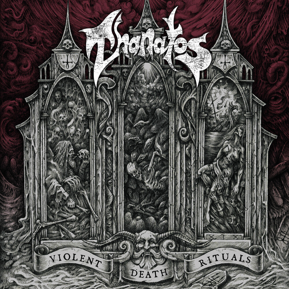 the album cover for Thanatos - Violent Death Rituals