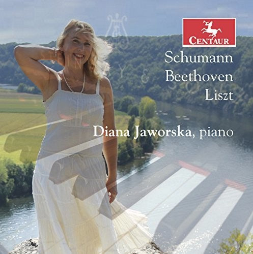 the album cover for Beethoven / Liszt / Schumann - Diana Jaworska Plays Beethoven