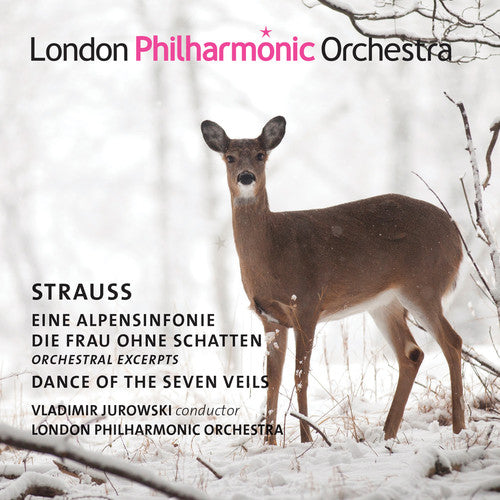 the album cover for Strauss / London Philharmonic Orch - An Alpine Symphony / Dance of the Seven Veils