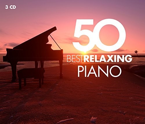 the album cover for 50 Best Relaxing Piano / Various - 50 Best Relaxing Piano