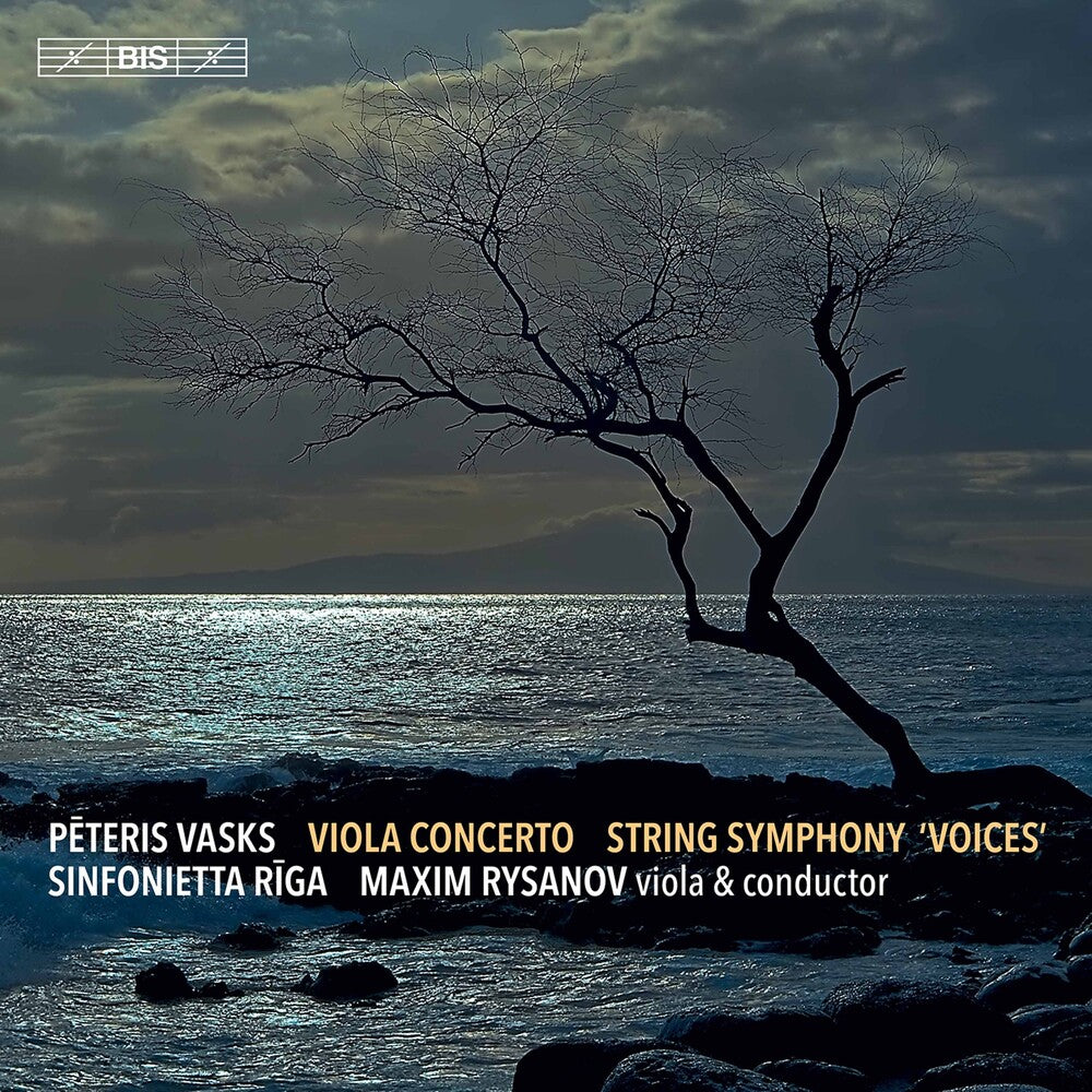 the album cover for Vasks / Rysanov / Sinfonietta Riga - Viola Concerto / String Symphon