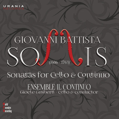 Somis / Jovanovich - Sonatas For Cello & Continuo - Music CD
