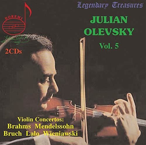 the album cover for Brahms / Olevsky - Violin Concertos