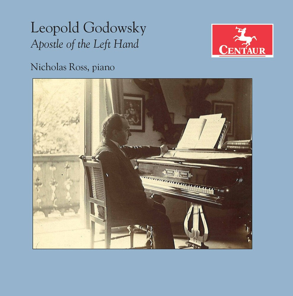 the album cover for Godowsky / Ross - Apostle of the Left Hand