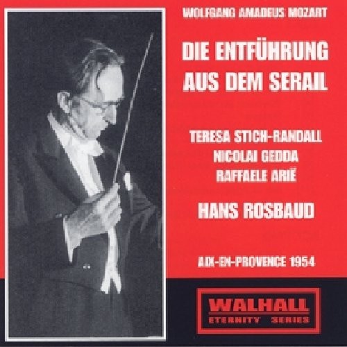 the album cover for Rosbaud - Die Entfuhrung Aus Dem Serail