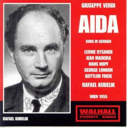 the album cover for Rysanek - Aida
