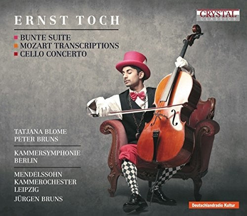 the album cover for Blome / Bruns / Kammersymphonie Berlin - Bunte Suite/Mozart Transcript/Cello Concerto