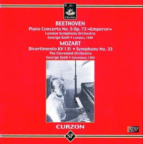 the album cover for Curzon / Cleveland Orchestra / Szell - Piano Concerto / Divertimento