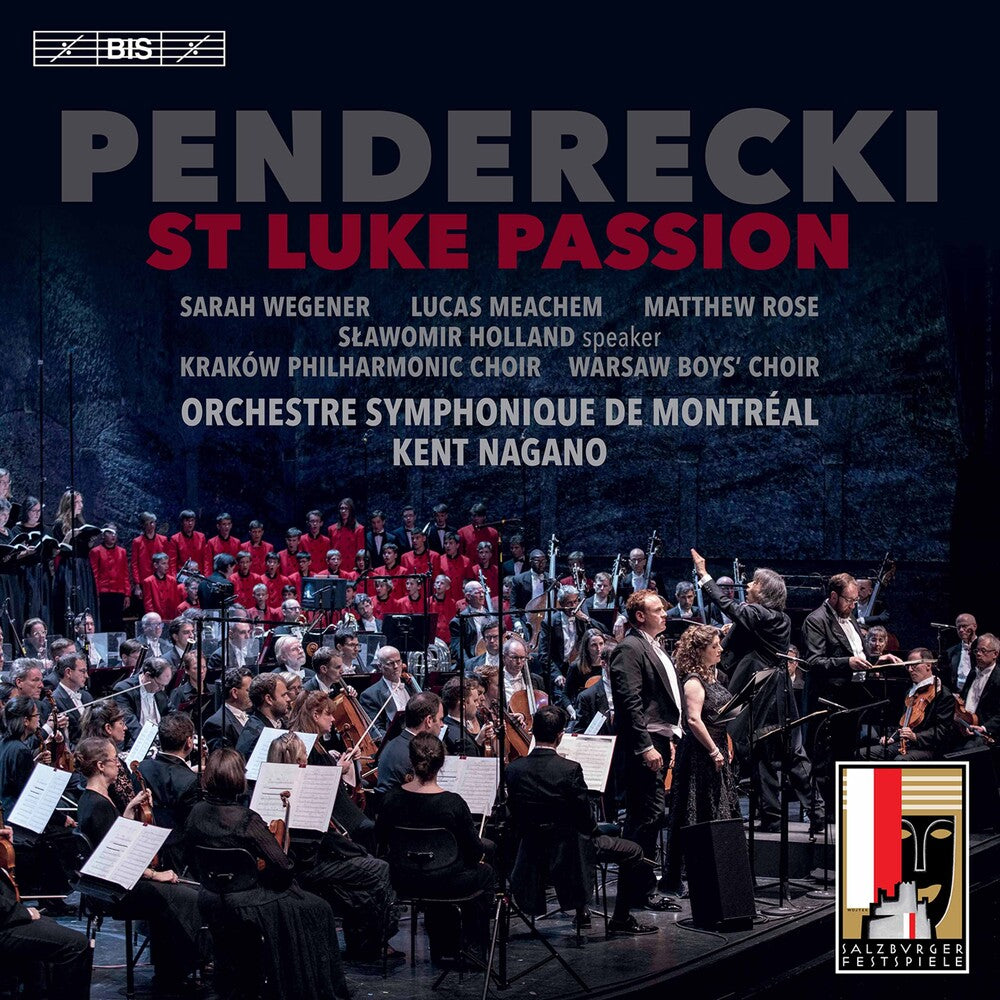 the album cover for Penderecki / Wegener / Nagan - St Luke Passion (Live)