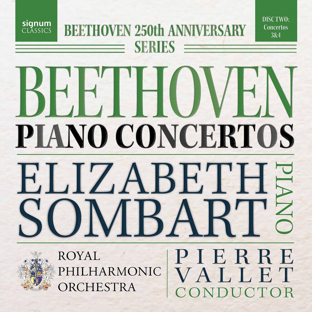 the album cover for Beethoven / Sombart / Vallet - Piano Concertos 2