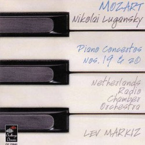 the album cover for Lev Markiz - Piano Concertos 19 & 20