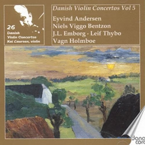 the album cover for Andersen / Bentzon / Emborg - Danish Violin Concertos 9 & 10