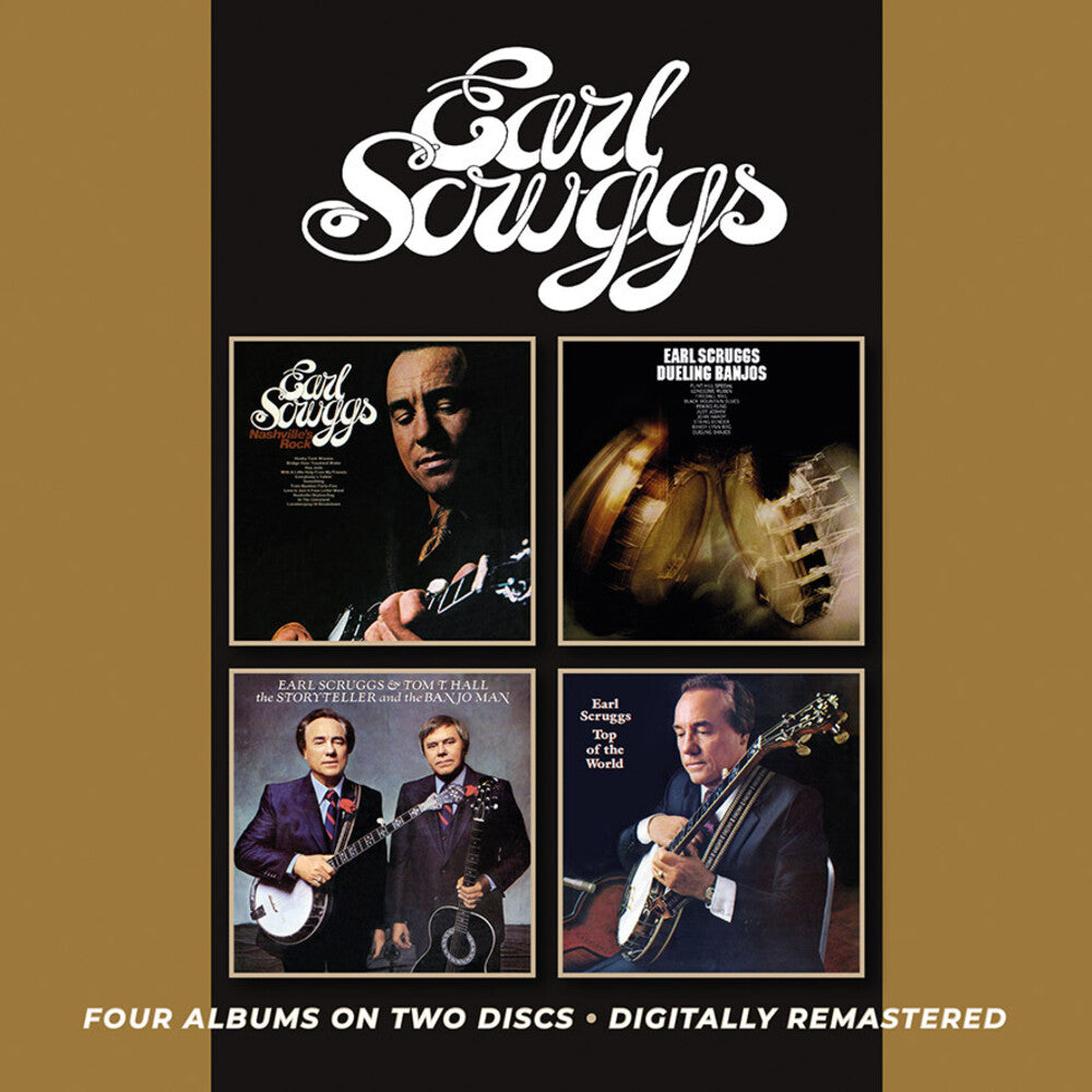 the album cover for Earl Scruggs - Nashville's Rock / Dueling Banjos / The Storyteller & The Banjo Man /Top Of The World