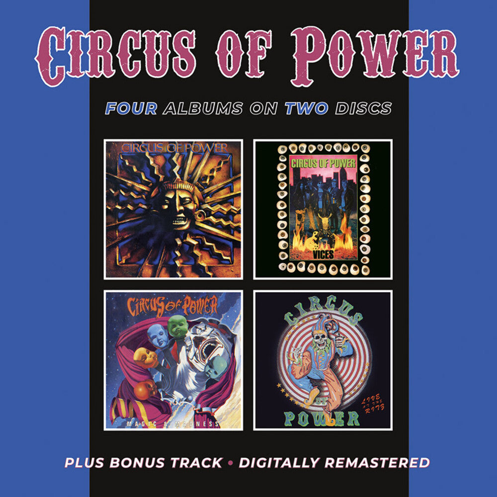 the album cover for Circus Of Power - Circus Of Power / Vices / Magic & Madness / Live At The Ritz