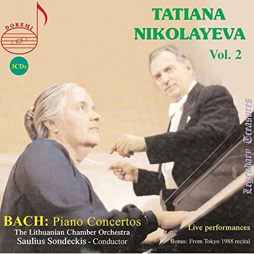 the album cover for J Bach S / Nikolayeva / Senkov - Tatiana Nikolayeva Plays Bach Piano Concertos 2