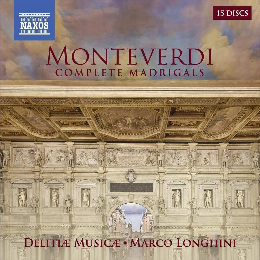the album cover for Monteverdi / Delitiae Musicae / Longhini - Complete Madrigals