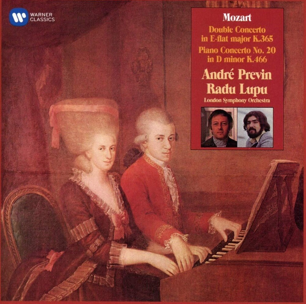 the album cover for Radu Lupu / Lso / Previn,Andre - Mozart: Double Concerto, Piano Concerto No. 20