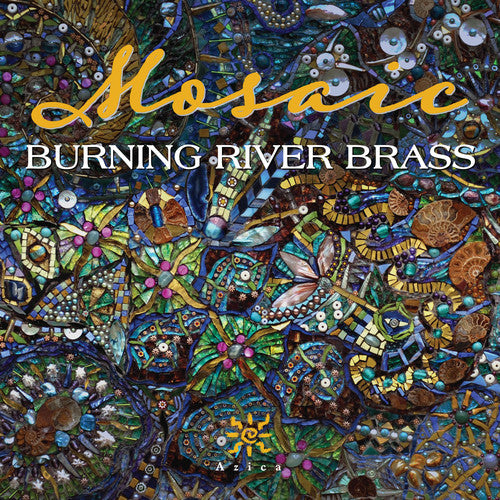the album cover for J Bach S / Burning River Brass - Mosaic