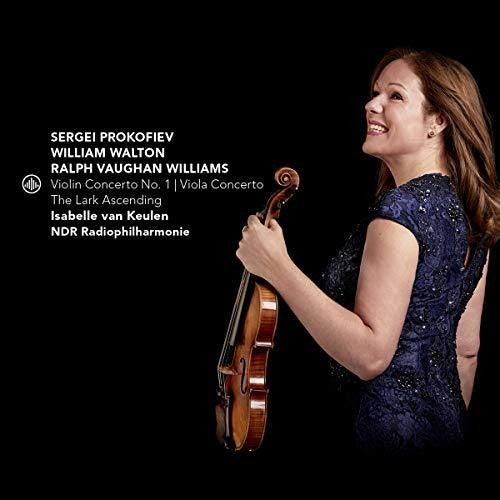 the album cover for Isabelle van Keulen - Violin Concerto 1 / Viola Concerto / Ascending