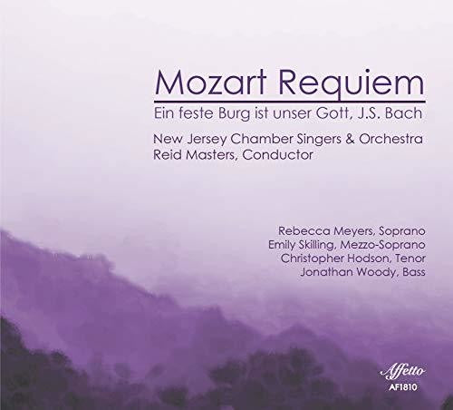 the album cover for J Bach S / New Jersey Chamber Singers / Meyers - Requiem 626 / Ein Feste Burg Ist Unser Gott 80