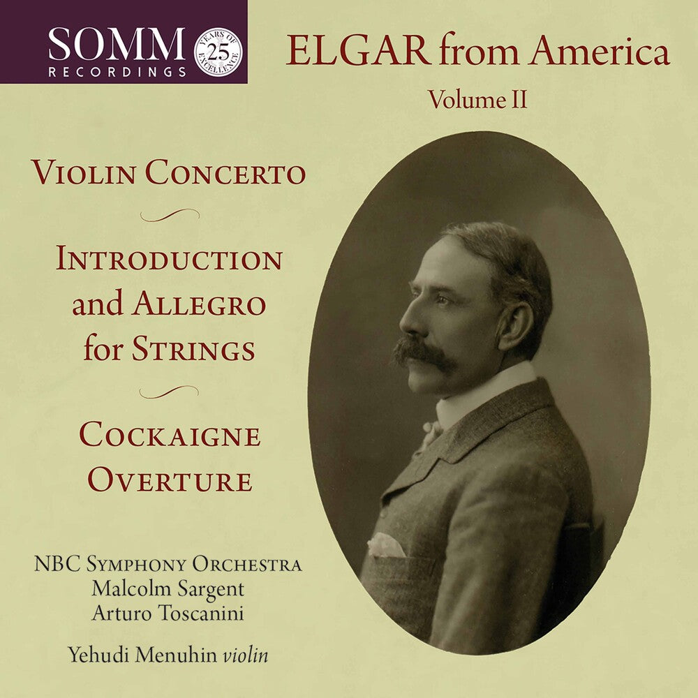 the album cover for Elgar / Sargent / Nbc Symphony Orchestra - Elgar from America 2