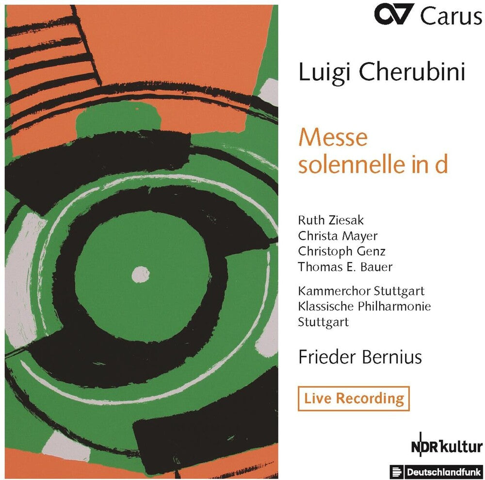 the album cover for Cherubini / Kammerchor Stuttgart / Bernius - Messe Solennelle in D