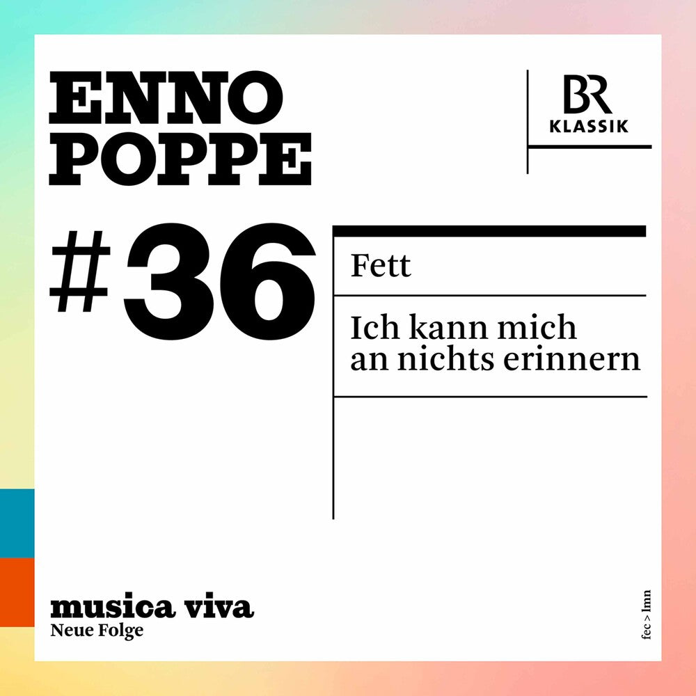 the album cover for Poppe - Musica Viva - Poppe 36
