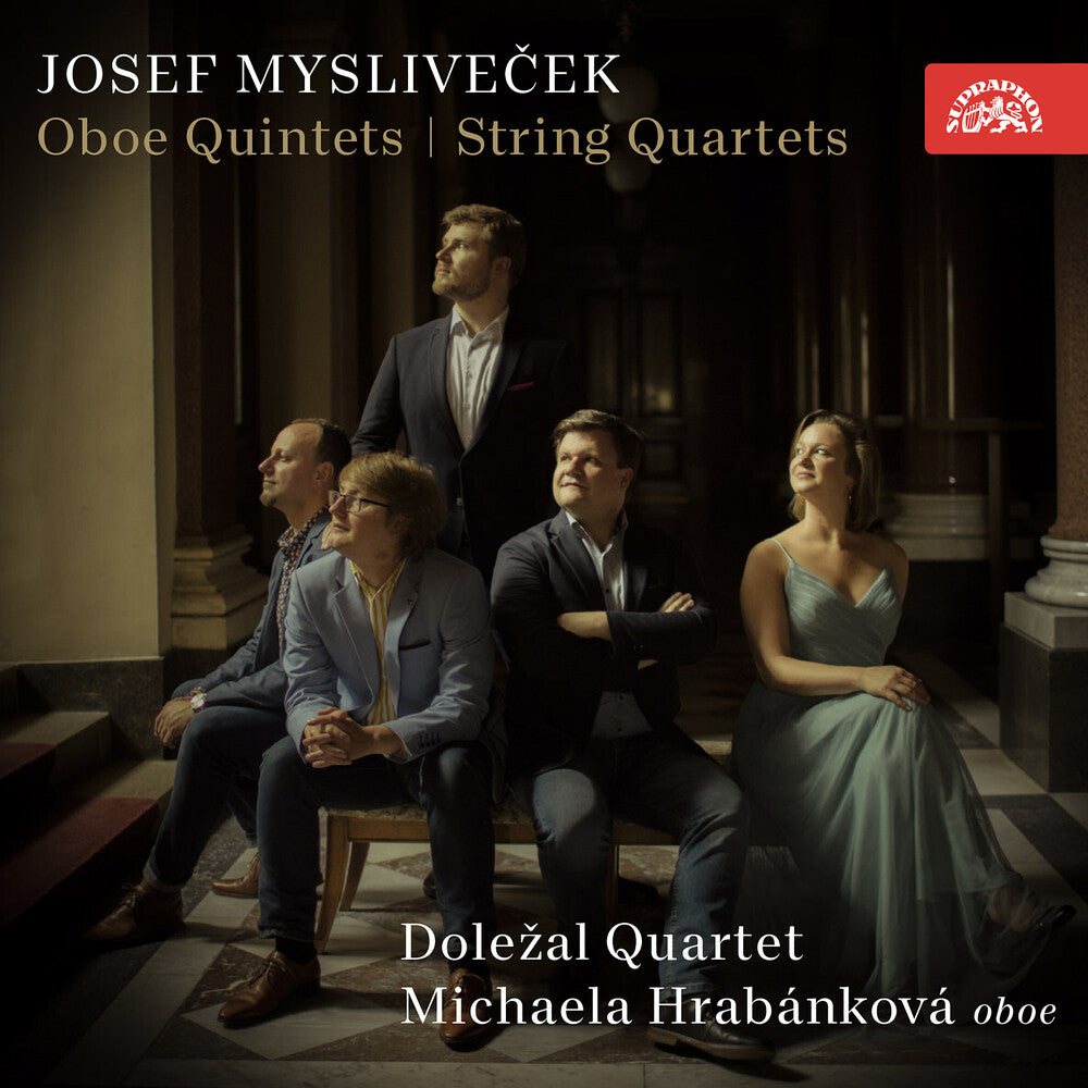 the album cover for Myslivecek / Dolezal Quartet / Hrabankova - Oboe Quintets / String Quartets