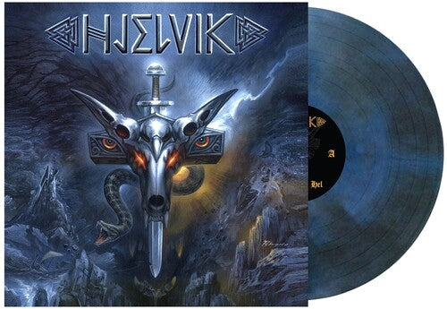 Hjelvik - Welcome to Hel (Dark Blue Swirl) Vinyl Record