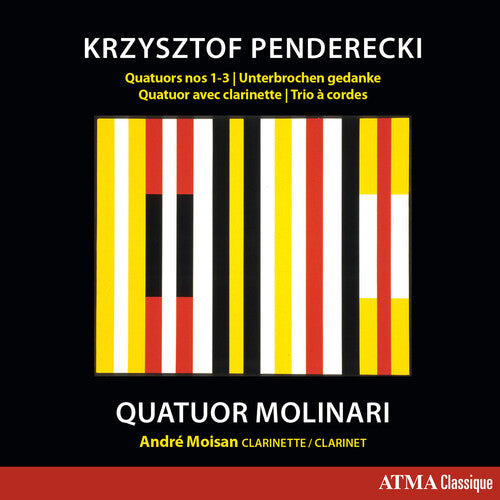 Penderecki / Quatuor Molinari / Moisan - Quatuors 1-3 - Music CD