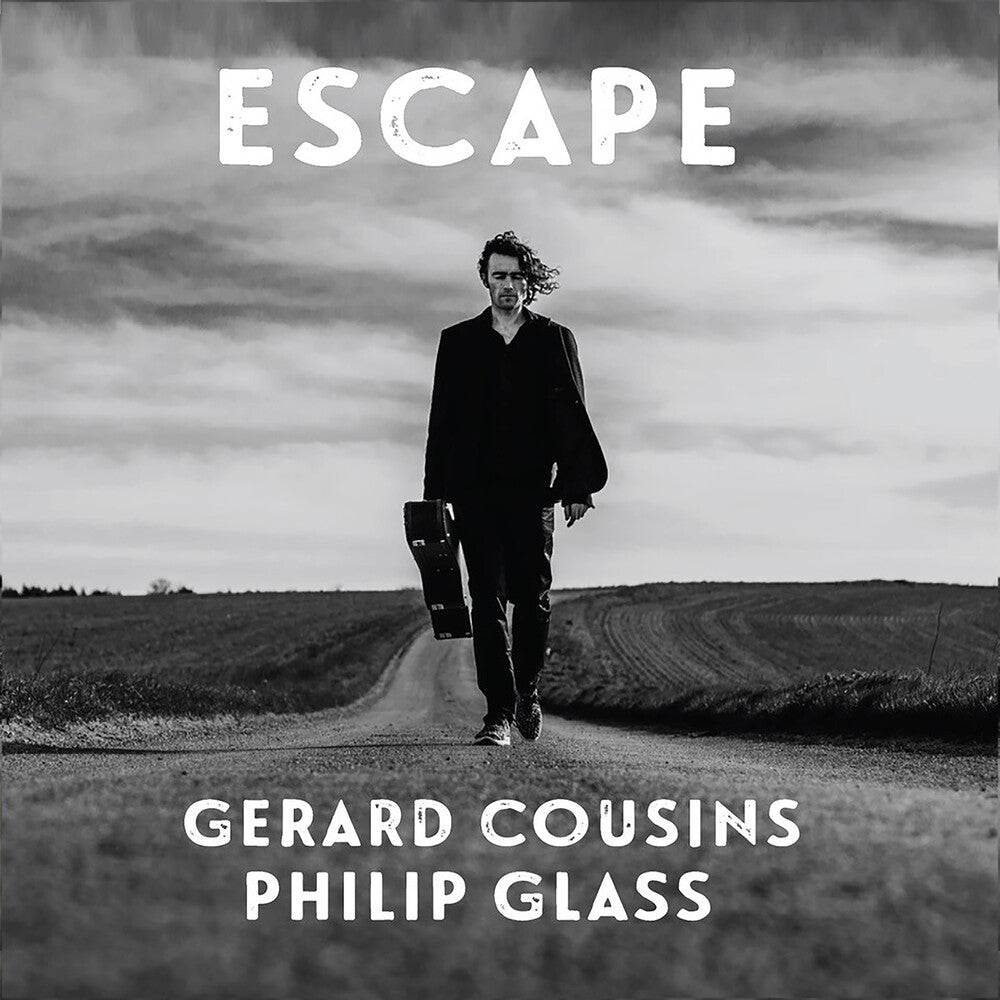 the album cover for Gerard Cousins - Glass: Escape