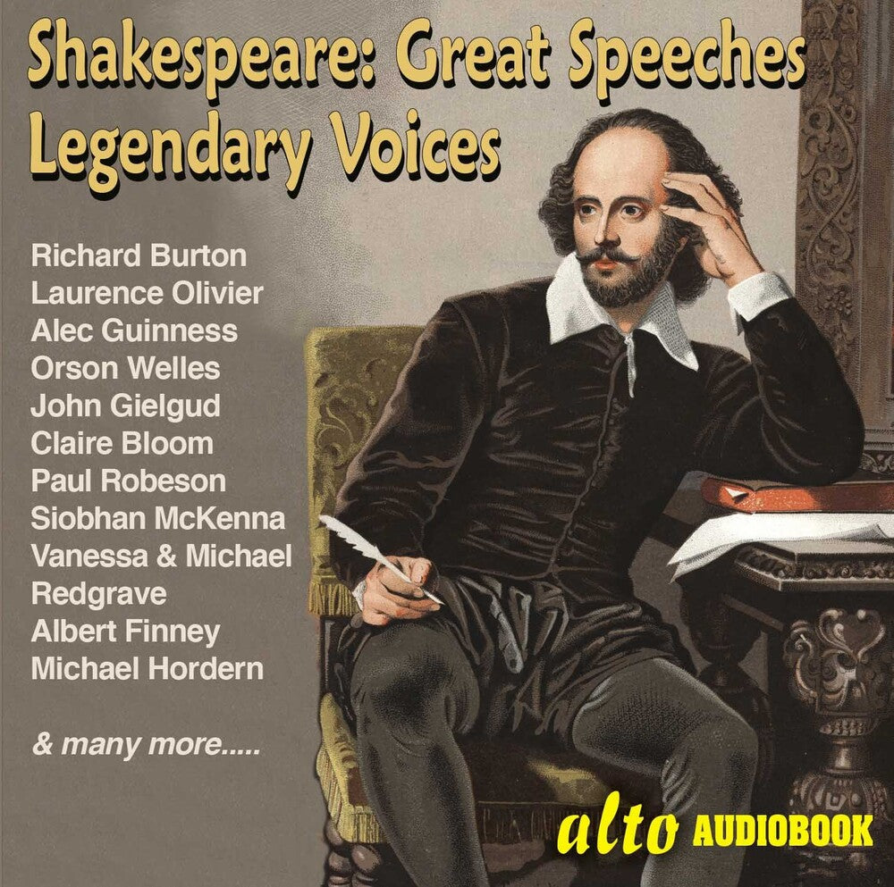 the album cover for Richard Burton / Olivier,Laaurence / Welles,Orson - Great Shakespeare Speeches: Legendary Voices