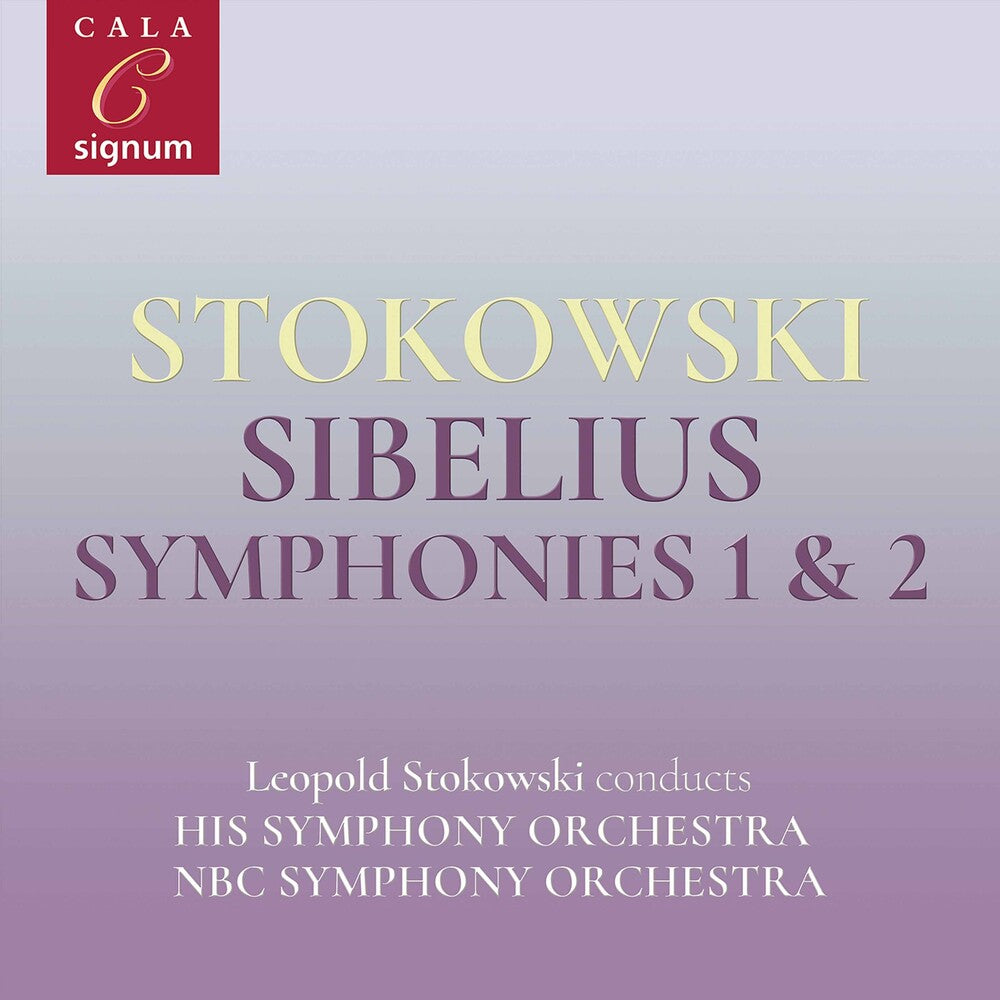 the album cover for Sibelius / Stokowski - Symponies 1 & 2