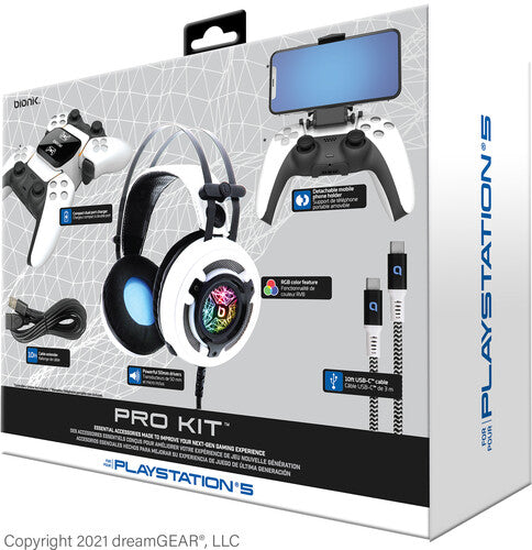 Bionik Bnk-9083 Ps5 Pro Kit 5 Essential Acc White - Bionik Bnk-9083 Ps5 Pro Kit 5 Essential Acc White - Game Accessories