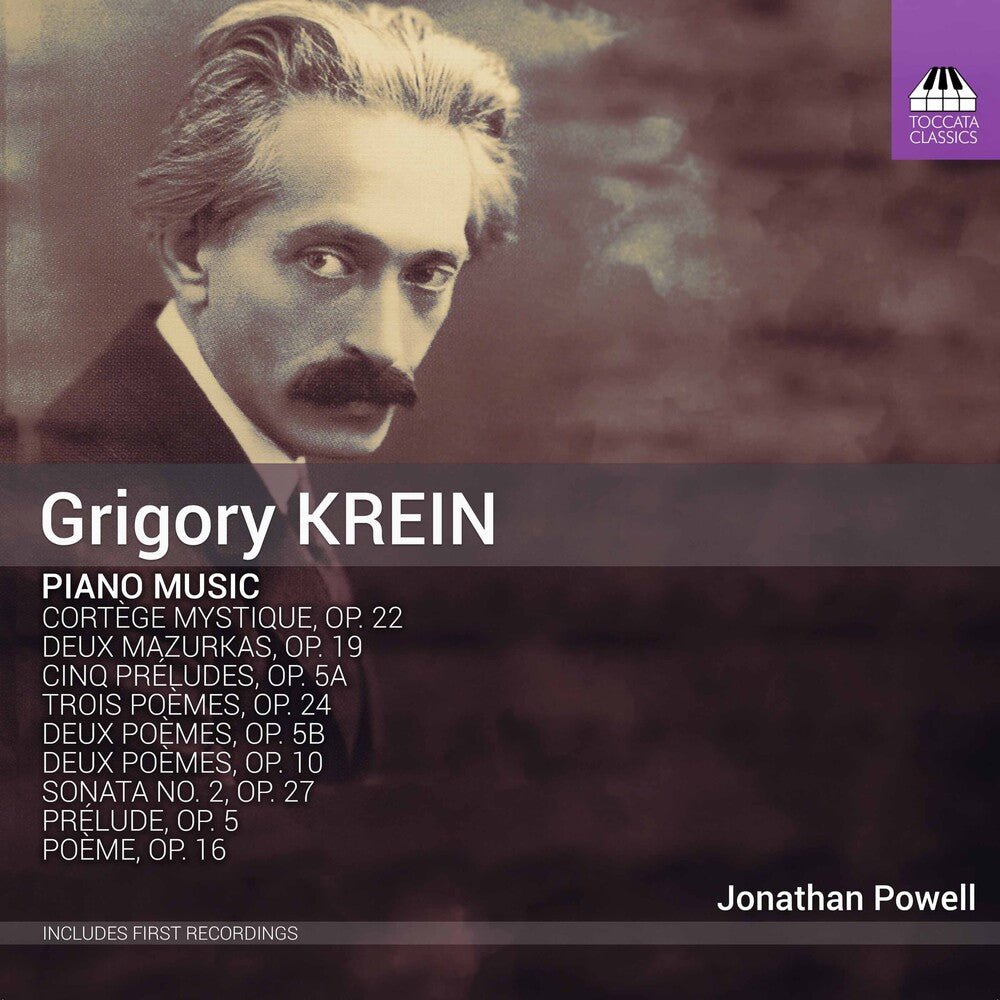 the album cover for Krein / Powell - Piano Music