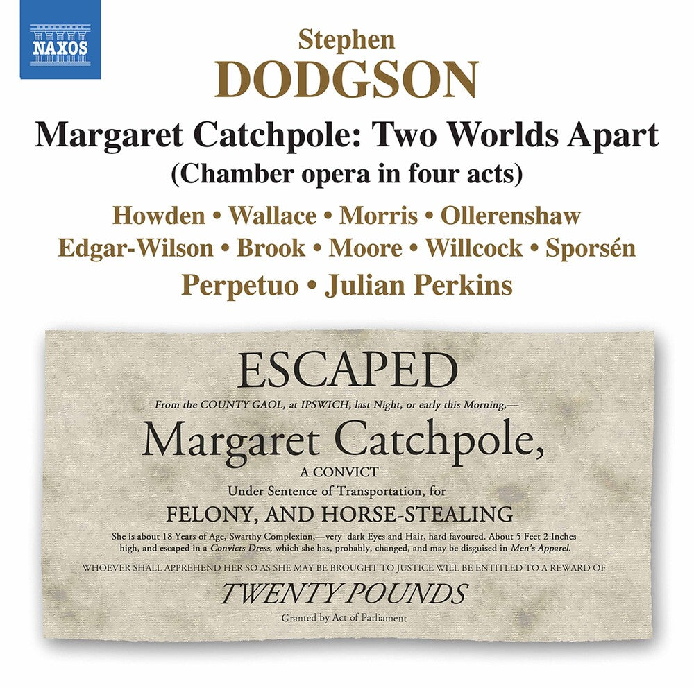 the album cover for Dodgson / Ensemble Perpetuo / Perkins - Margaret Catchpole