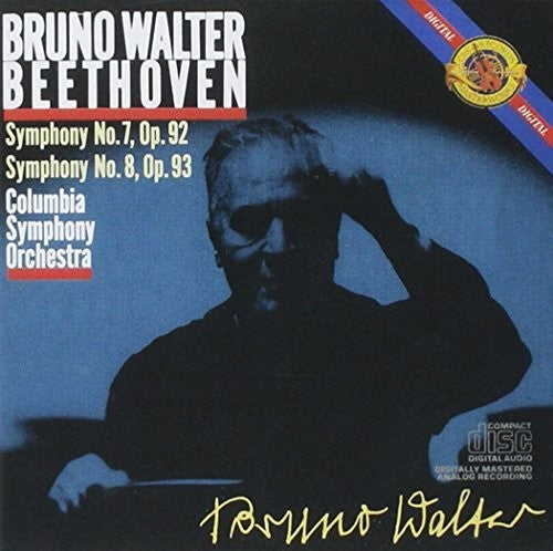 the album cover for Beethoven / Walter / Columbia Sym Orch - Symphonies Nos 7 8