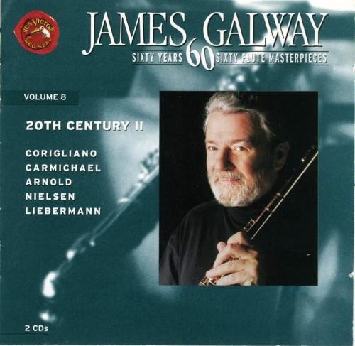 the album cover for Liebermann / Arnold / Galway, James - 60 Flute Master