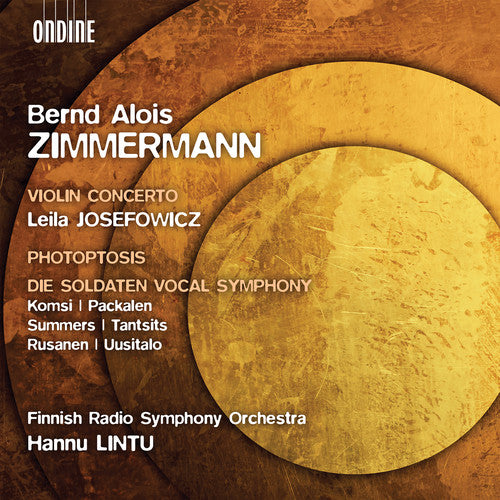 the album cover for Zimmermann / Josefowicz - Violin Concerto / Photoptosis