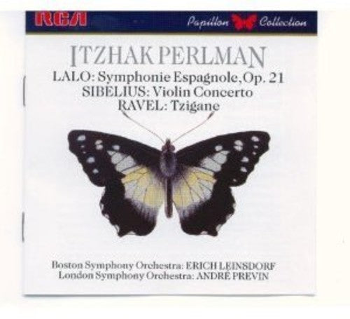the album cover for Sibelius / Ravel / Perlman, Itzhak - Lalo Sibelius Ravel