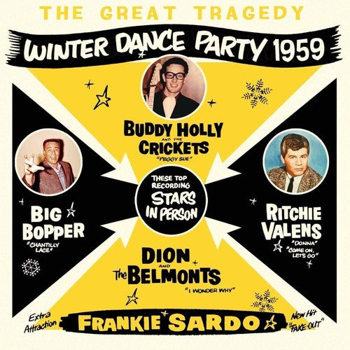 the album cover for Great Tragedy Winter Dance Party 1959 / Various - Great Tragedy: Winter Dance Party 1959