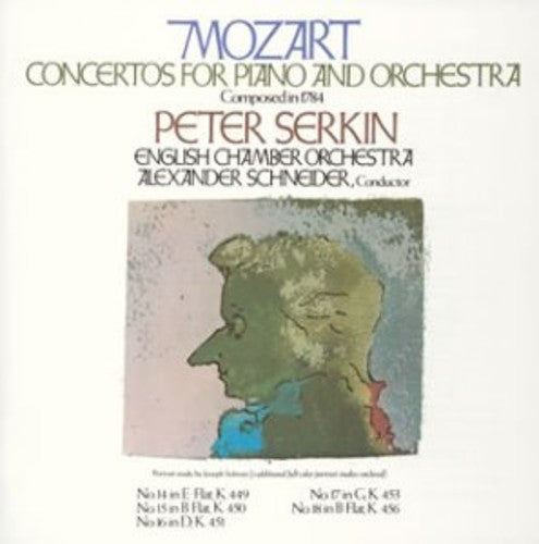 the album cover for Mozart / Schneider / English Chamber Orch - Piano Ctos 14-18
