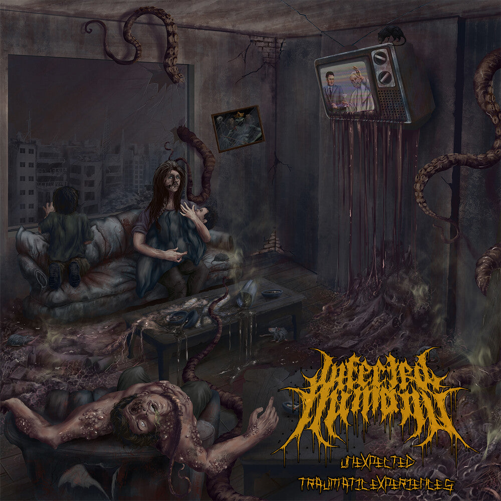 the album cover for Infected Humans - Unexpected Traumatic Experiences