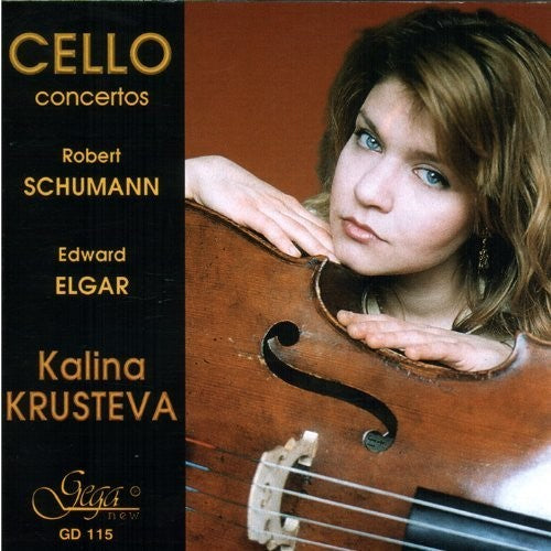 the album cover for Kalina Krusteva - Cello Cto E minor Op 85 / Cello Cto A minor Op 129