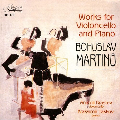 the album cover for Anatole Krastev - Works for Violin Cello & Piano