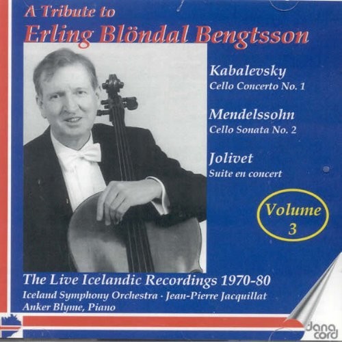 the album cover for Mendelssohn / Jolivet / Kabalevsky / Bengtsson - Erling Blondal Bengtsson Vol 3