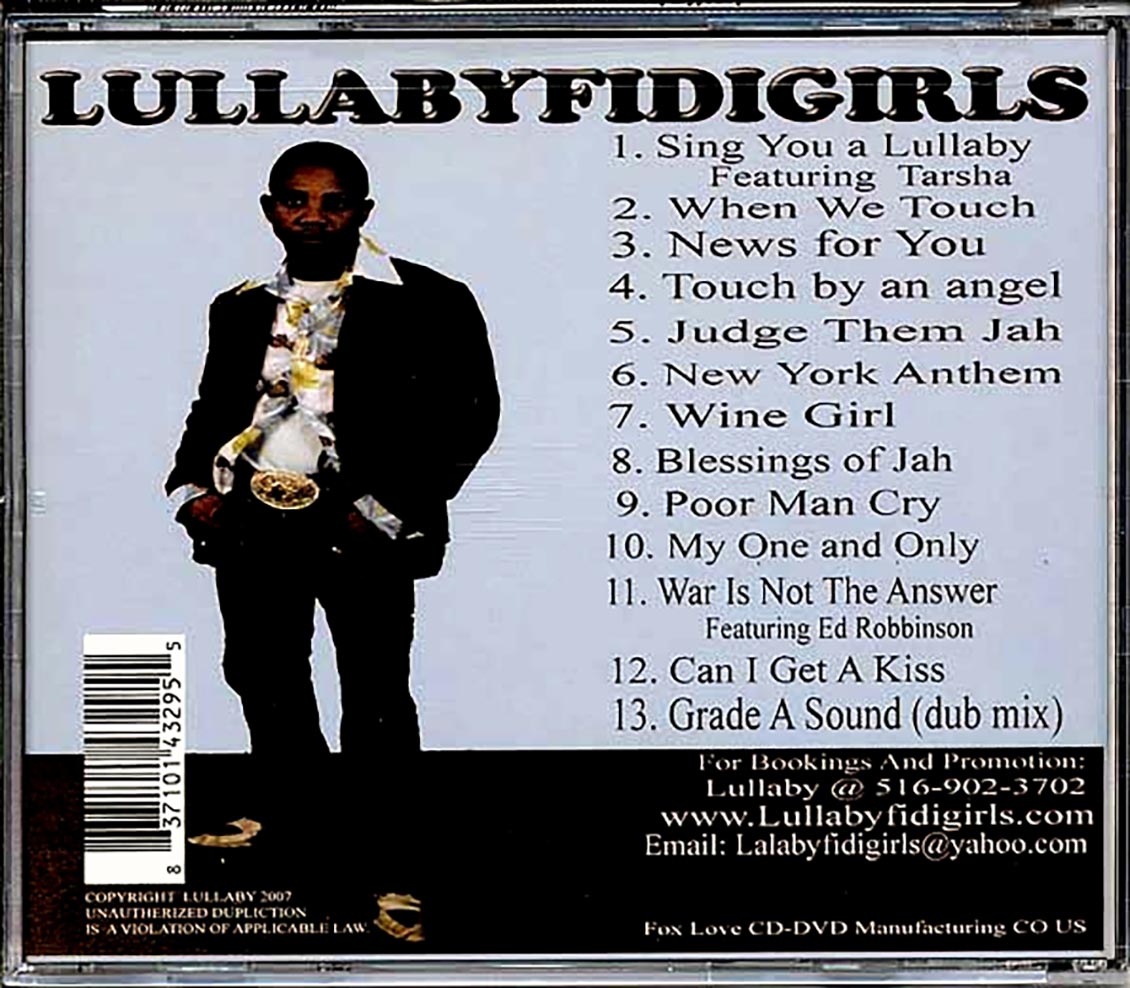 Lullaby - Fi Di Girls Music CD