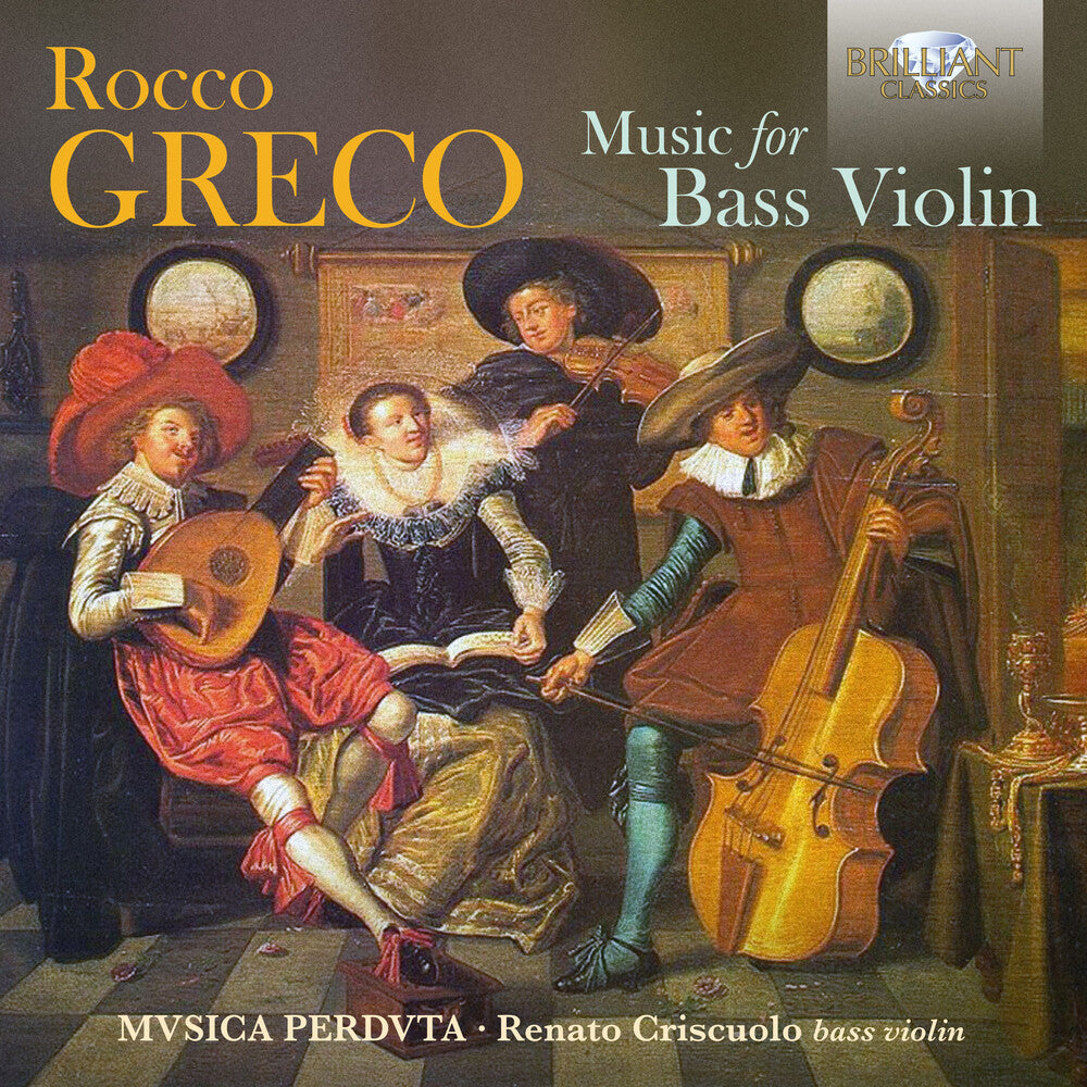 the album cover for Greco / Musica Perduta / Criscuolo - Music for Bass Violin