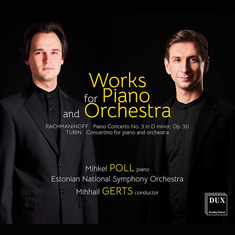 the album cover for Rachmaninoff / Estonian National Symphony Orch - Works for Piano & Orchestra